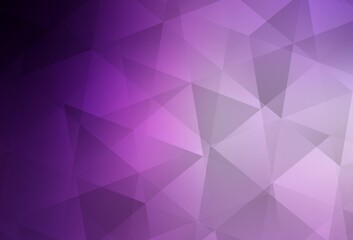 Light Purple, Pink vector triangle mosaic background.