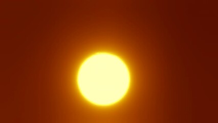 Sunset animation fading into black background, Prores 4K UHD