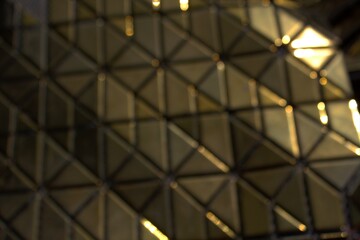 Wall on background with bokeh effect, front and back background is blurred