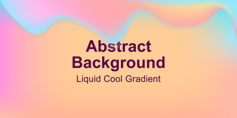 Liquid abstract background. banner template for social media, web sites. Wavy liquid shapes
