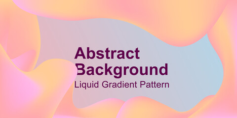 Color gradient background design. Abstract geometric liquid pattern background vector illustration.