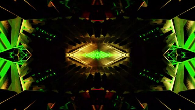 Metaverse travel through the crystall worls backgroud VJ loop