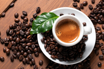 Tazzina di caffè espresso italiano 