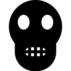 skull glyph icon