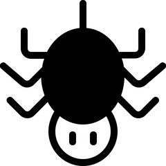 spider glyph icon