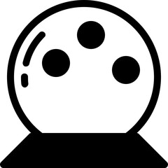 magic ball glyph icon