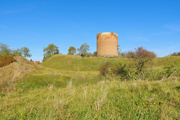 der Stolper Turm Grützpott in der Uckermark in Brandenburg, Deutschland - the Stolper Tower Grue...