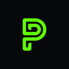 Creative Wing Letter P Logo icon Design Vector