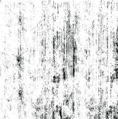Monochrome texture composed of irregular graphic elements. Distressed uneven grunge background. Abstract vector illustration. Overlay for interesting effect and depth. Isolated on white background.