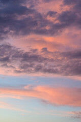 Naklejka na ściany i meble Sunset sky background 
