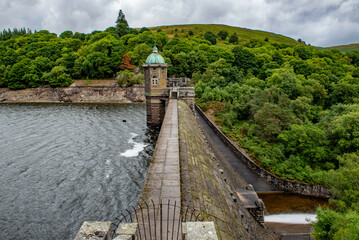 One of a series of dams in the Elan Valley, Wales, UK.