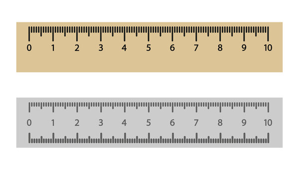 Line icons. Icons on a white background. A ruler with a scale in centimeters. Vector illustration eps10