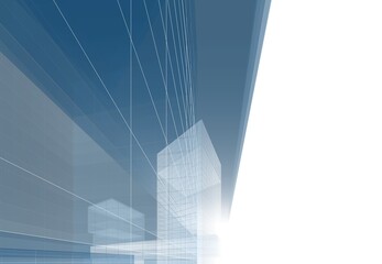 Fototapeta na wymiar Modern architecture 3d rendering