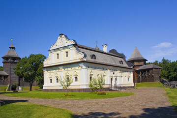 Fototapeta na wymiar Hetman house in Citadel fortress in Baturin, Ukraine