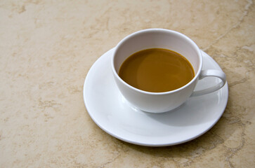 White cup of coffee
