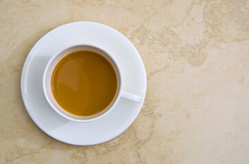 White cup of coffee