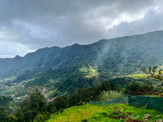 Naklejka na ściany i meble unberührte Natur in Boaventura, Madeira