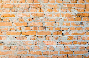 Old brick wall. Texture. Background