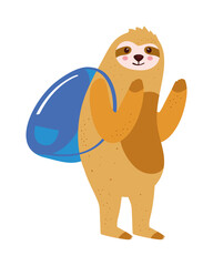 cute sloth student