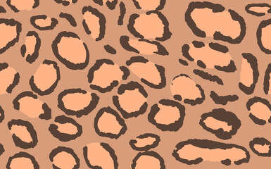 Abstract modern leopard seamless pattern. Animals trendy background. Color decorative vector stock illustration for print, card, postcard, fabric, textile. Modern ornament of stylized skin