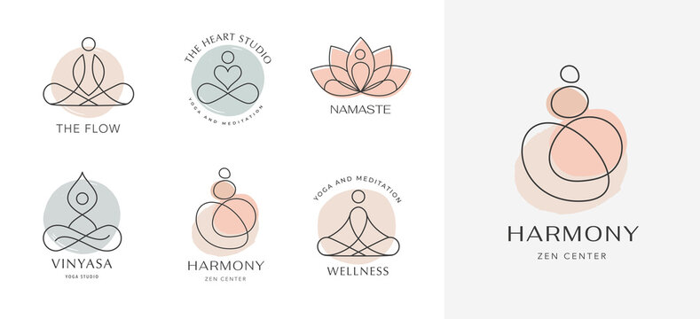 Yoga Logo Images – Browse 181,703 Stock Photos, Vectors, and Video