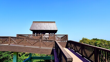 壱岐の岳ノ辻展望台の東屋