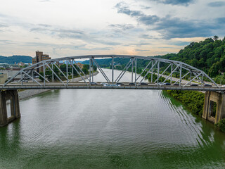 Aerial Photo of City Event Along the River
