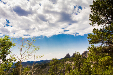 View from the Needles Highway in Summer, Custer State Park, South Dakota