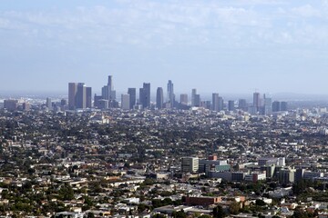 Fototapeta na wymiar Skyline of downtown Los Angeles