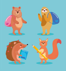 four animals students