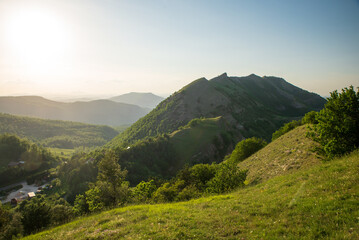 Obraz premium View of mountains in Marche region in Italy