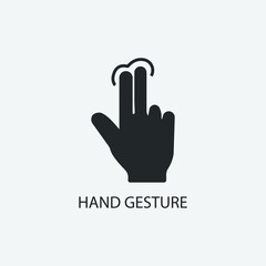 hand gestures touchscreen vector icon illustration sign 