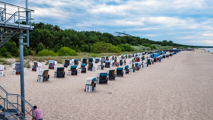 Zinnowitz Strand - Usedom - Strandkörbe - Strandkorb