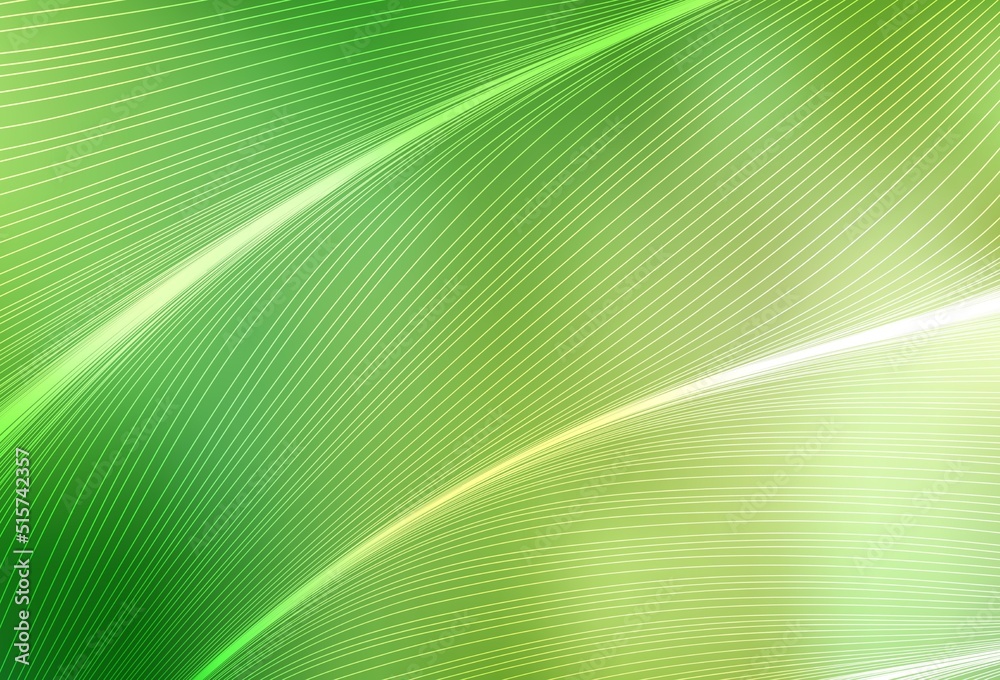 Sticker light green, yellow vector pattern with wry lines.