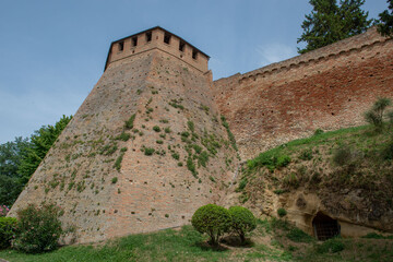 Surrounding walls of an old building