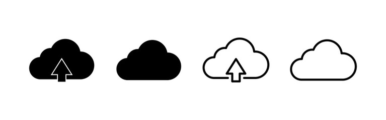 Cloud icon vector. cloud sign and symbol