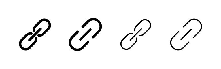 Link icon vector. Hyperlink chain sign and symbol