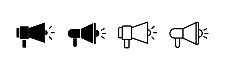 Megaphone icon vector. Loudspeaker sign and symbol