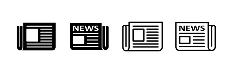 Newspaper icon vector. news paper sign and symbolign