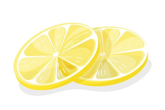 Two lemon slices