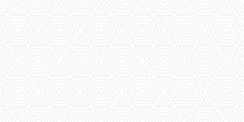 white abstract background with futuristic style and hexagon pattern