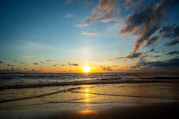 Beautiful canggu beach in bali, indonesia