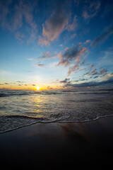 Beautiful canggu beach in bali, indonesia