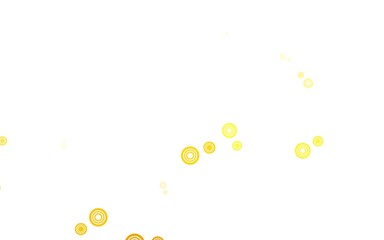 Light Green, Yellow vector texture with disks.