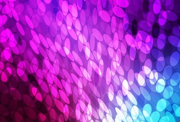 Light Pink, Blue vector template with circles.