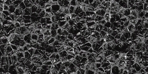 Seamless luxurious rough raw black obsidian mineral rock background texture. Tileable natural dragon stone cave wall repeat pattern. Luxury concept wallpaper backdrop. High resolution 3D rendering..