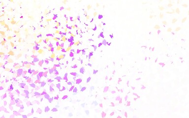 Light Pink, Yellow vector backdrop with memphis shapes.