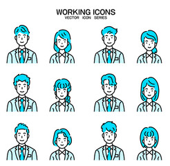 ビジネス　人物　イラスト