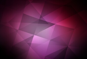Dark Pink vector abstract mosaic pattern.