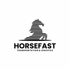 fast horse logo design